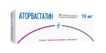 Аторвастатин, таблетки покрытые пленочной оболочкой 10 мг 90 шт
