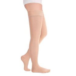 Чулки компрессионные Luomma Идеалиста 2 класс компрессии с простой резинкой на силиконовой основе с закрытым носком транспарент полупрозрачные р. S (2) нормал (62-71 см)
