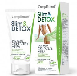 Крем-маска для тела Compliment Слим энд детокс сжигатель жира для интенсивного похудения 200 мл