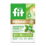 Заменитель сахара, Fit Parad (Фит Парад) 1 г 60 шт смесь подсластителей №7 на основе природных компонентов (эритрит + сукралоза + стевиозид) стики в коробке
