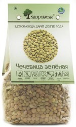 Чечевица Здороведа Био зеленая 400 г
